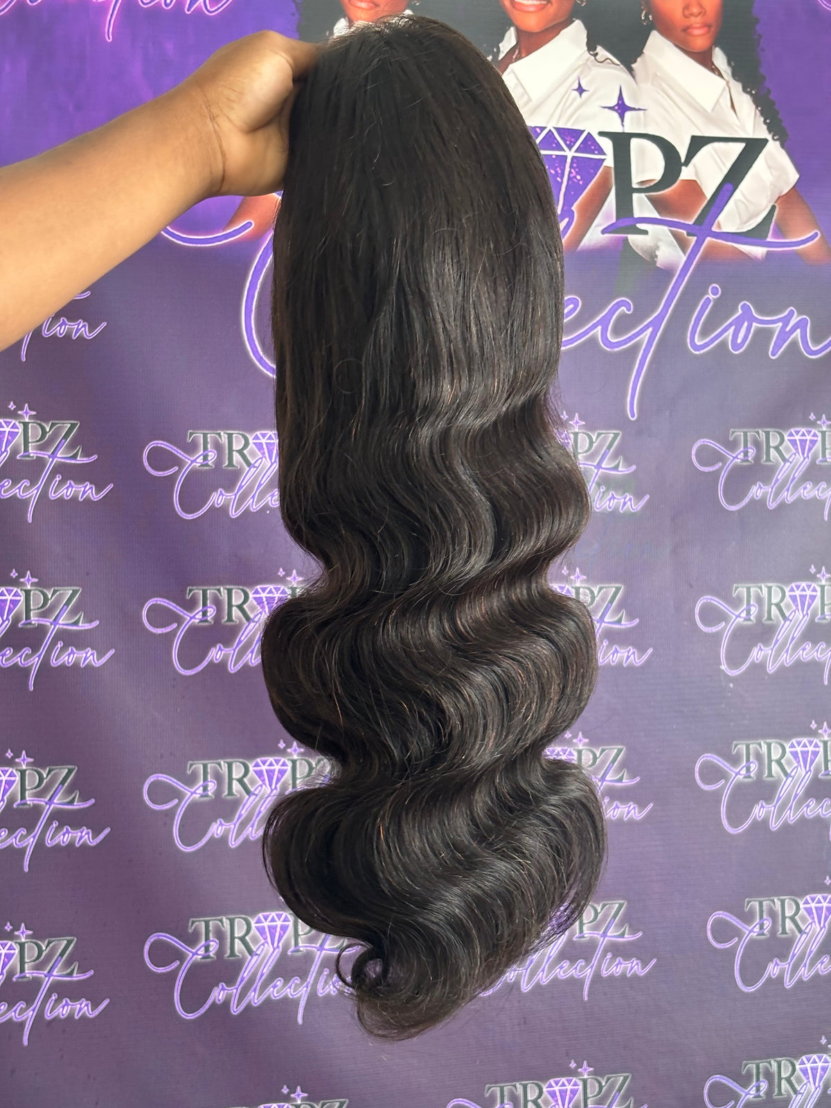 13.6 Transparent Body Wave Natural Black Full Frontal Wig