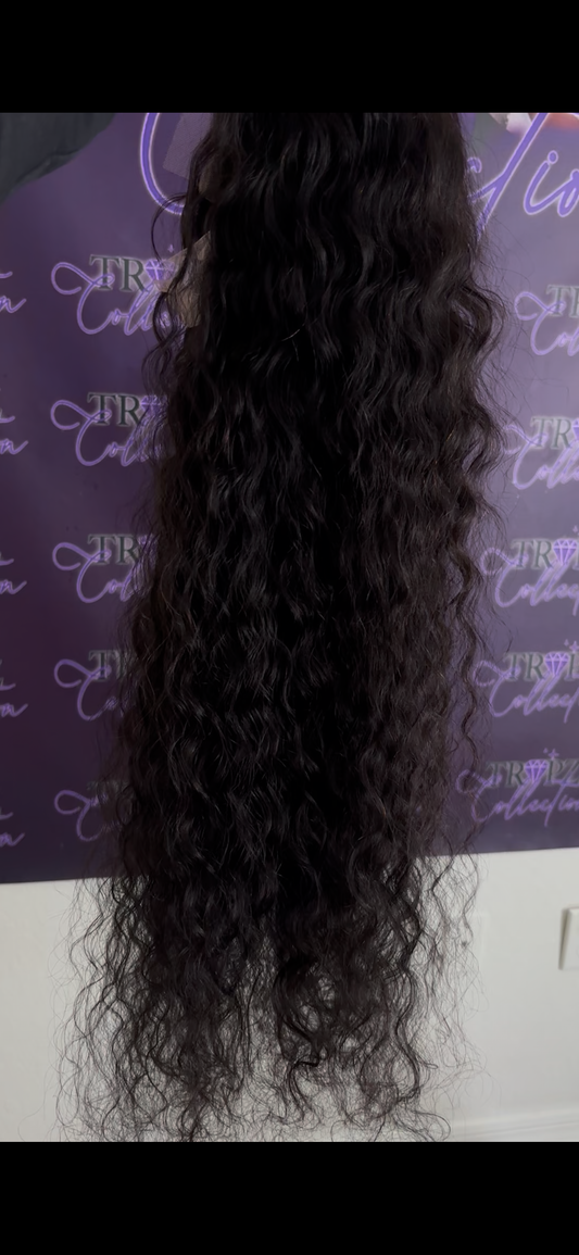 HD Natural Wave Natural Black Full Frontal Wig